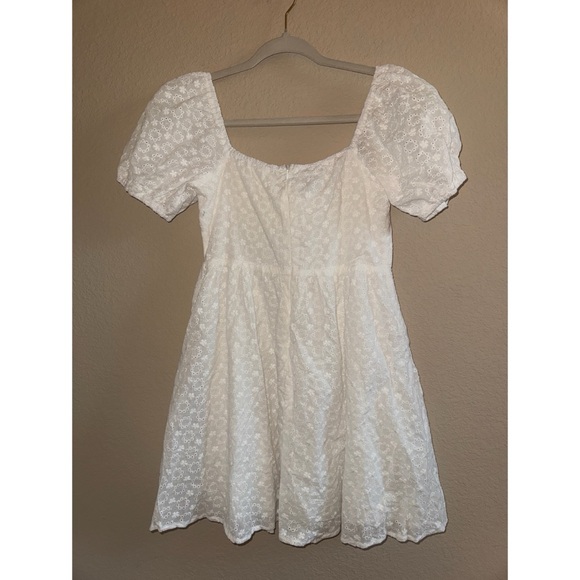 Princess Polly Darso White Mini Dress Size 4 New - Picture 7 of 7